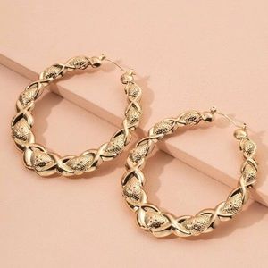 Textured Hoop Earrings